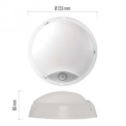 LED SVÍTIDLO ZURI 14W 1000LM IP54 WW PIR