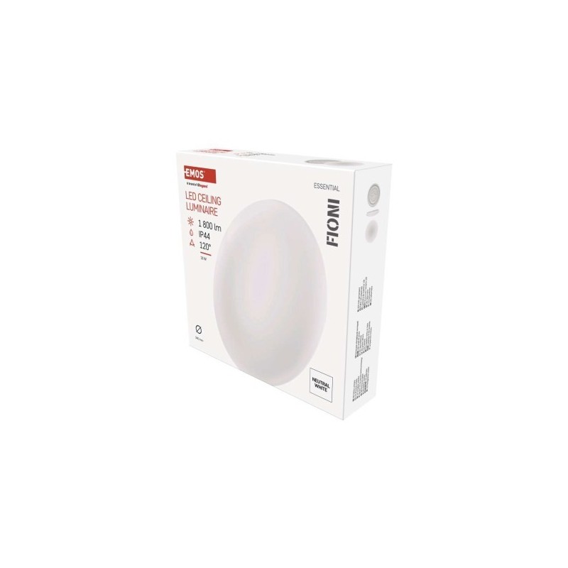 LED SVÍTIDLO FIONI PŘ.KR 18W 1800LM IP44 NW