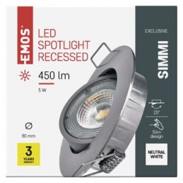 LED BOD. SVÍT. SIMMI 5W 450LM EXCL. NW S