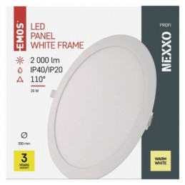 LED SVÍTIDLO NEXXO VES.KR 25W 2000LM IP40 WW B