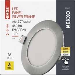 LED SVÍTIDLO NEXXO VES.KR 7W 480LM IP40 CCT S