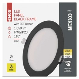 LED SVÍTIDLO NEXXO VES.KR 12,5W 1050LM IP40 CCT Č