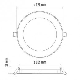 LED SVÍTIDLO PROFI VES.KR 6W 450LM IP20 NW S