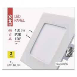 LED SVÍTIDLO PROFI VES.ČT 6W 450LM IP20 NW B