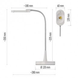 LED ST. LAMPA WHITE&HOME BÍLÁ