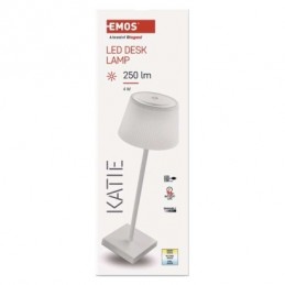 LED STOLNÍ LAMPA KATIE BÍLÁ