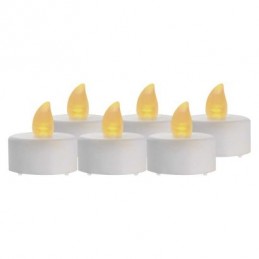 6LED SET WH TEA FLICKER VNT