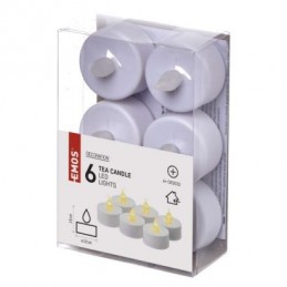 6LED SET WH TEA FLICKER VNT