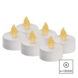 6LED SET WH TEA FLICKER VNT