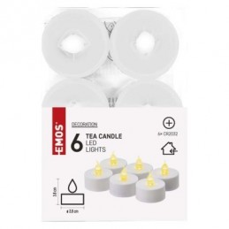 6LED SET WH TEA FLICKER VNT