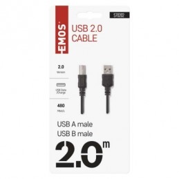 USB 2.0 A/M-B/M 2M