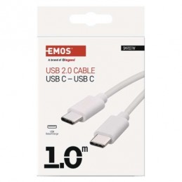 USB 2.0 C/M-C/M 1M BÍLÁ