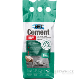 HET Cement bílý 1kg