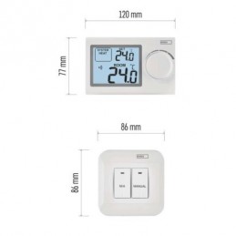 TERMOSTAT BEZDRÁT.MAN. P5614