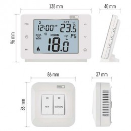 GOSMART TERMOSTAT WIFI BEZDRÁT.PROG. P56211