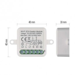 GOSMART MODUL SPÍNACÍ 2CH LN IP-2102SW WIFI