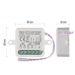 GOSMART MODUL MOTORICKÝ 2CH LN IP-2122CZ ZIGBEE