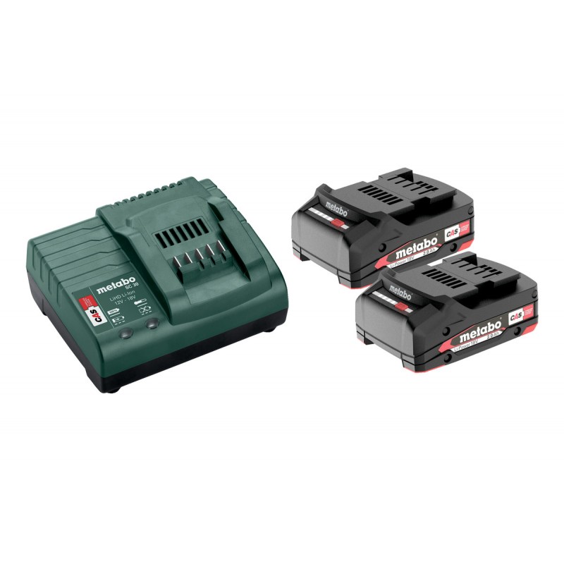 METABO Basic-Set 18V 2x Li-LON 2,0 Ah