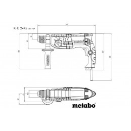 METABO Kombinované kladivo KHE 2445