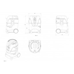 METABO Vysavač  ASA 25 L PC