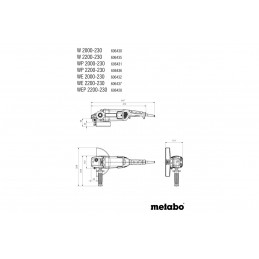 METABO Úhlová bruska WE 2000-230