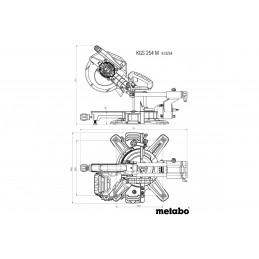 METABO Pokosová pila KGS 254 M