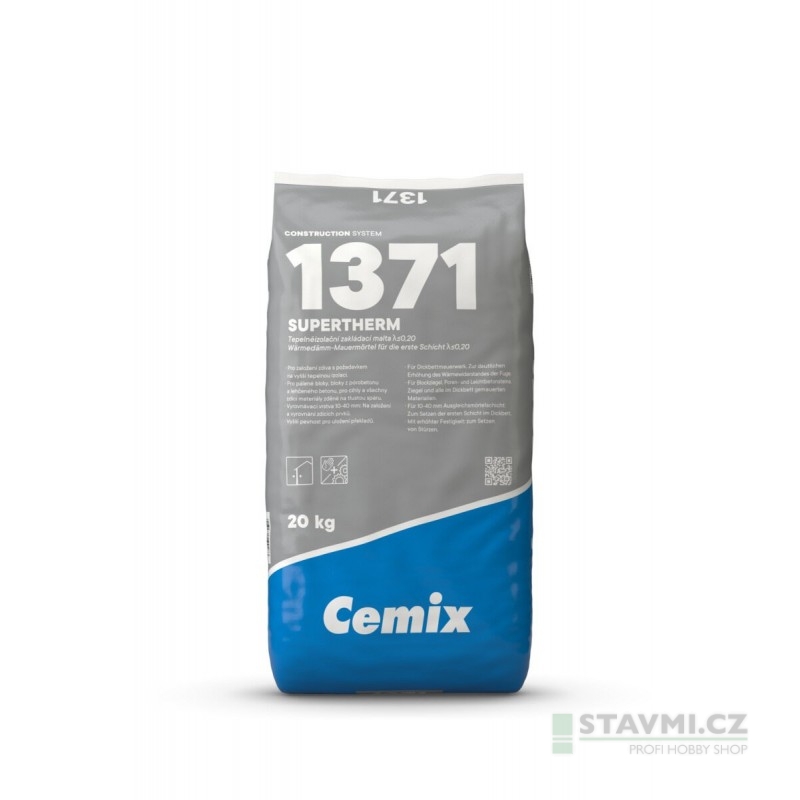 Cemix SUPERTHERM Λ≤0,15 ZAKLÁDACÍ MALTA 1371