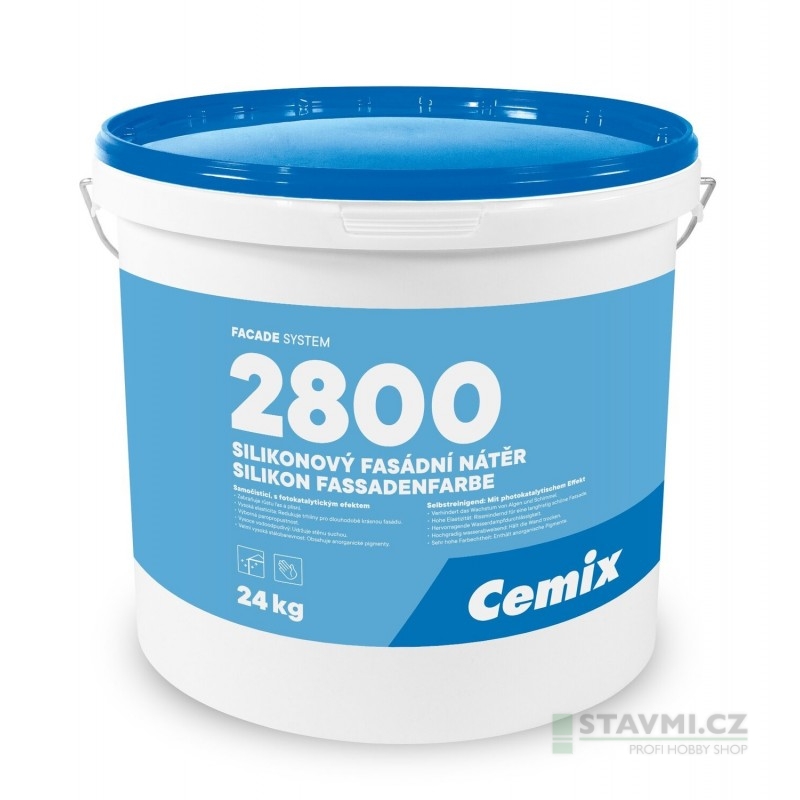 Cemix SILIKONOVÝ FASÁDNÍ NÁTĚR 24 kg 2800