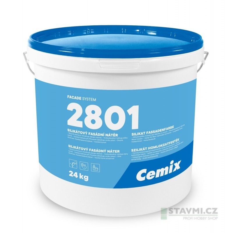 Cemix SILIKÁTOVÝ FASÁDNÍ NÁTĚR 24 kg 2801