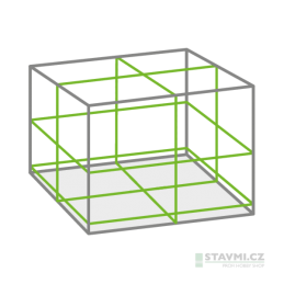 SOLA křížový liniový laser PLANO 4D Green 71018001