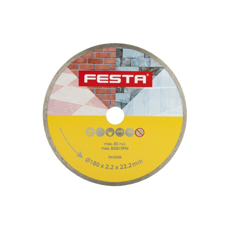 Kotouč diamantový FESTA plný 180x2.4x22.2mm Kotouč diamantový FESTA plný 180x2.4x22.2mm