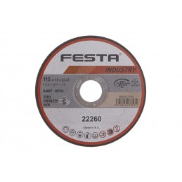 Kotouč řezný FESTA INDUSTRY na kov 115x1x22.2mm