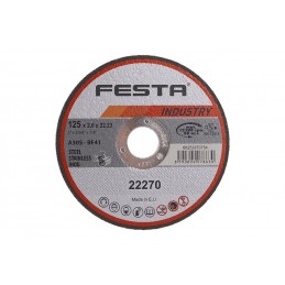 Kotouč řezný FESTA INDUSTRY na kov 125x2x22.2mm