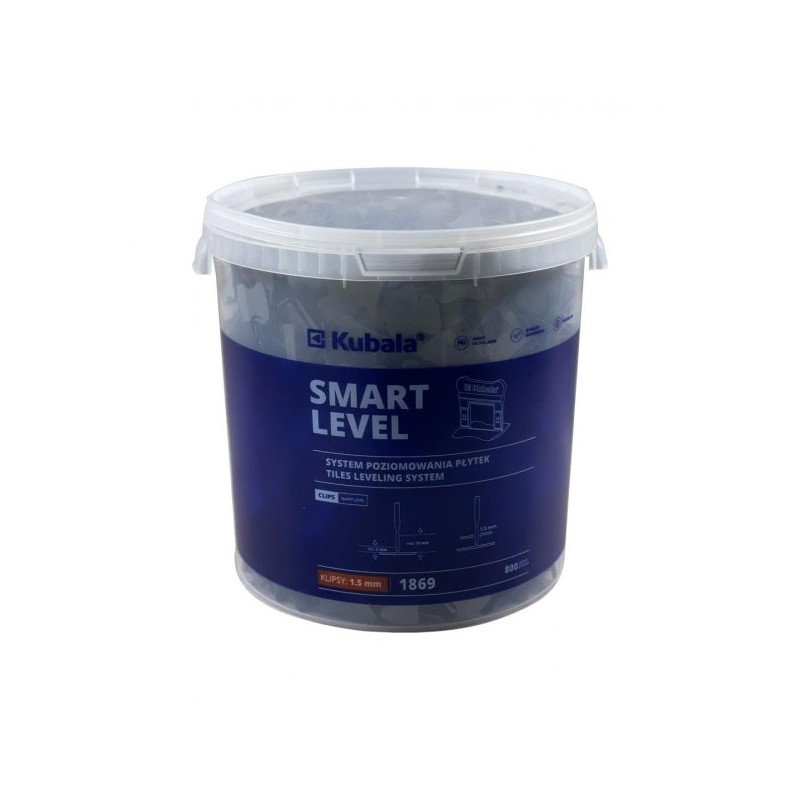 SMART LEVEL spony 1.5mm 800ks + vědro 20l 1869