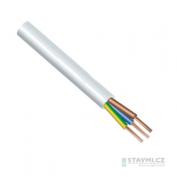 NKT Kabel H05RR-F-3G 1,5 (prodluž. 220V), bílý
