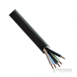 NKT Kabel H05RR-F 5G 2,5 (prodluž. 380V), černý