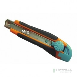 M12 - ABS nůž 18mm s aretací + 2 čepele