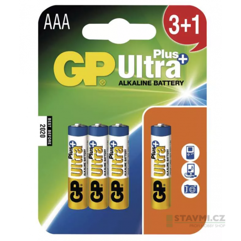 Emos GP alkalická baterie ULTRA PLUS AAA