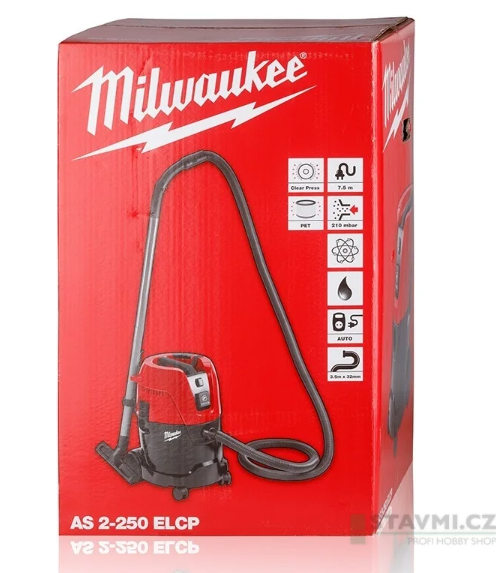 Milwaukee vysavač prachu AS2-250ELCP sucho / mokro 25l 4933447480