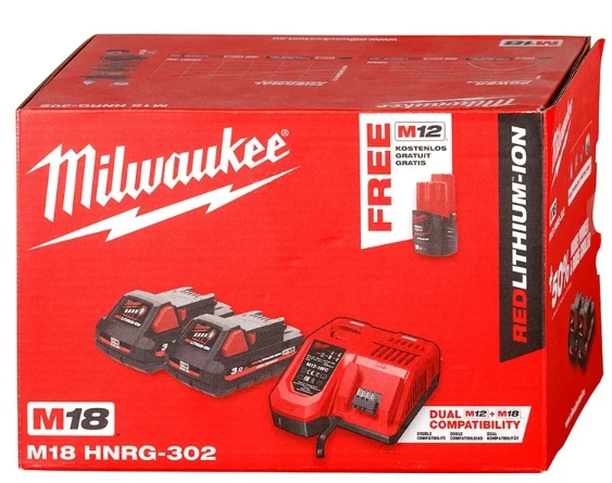 Milwaukee sada akumulátorů a nabíječky M18 HNRG-302 4933471071